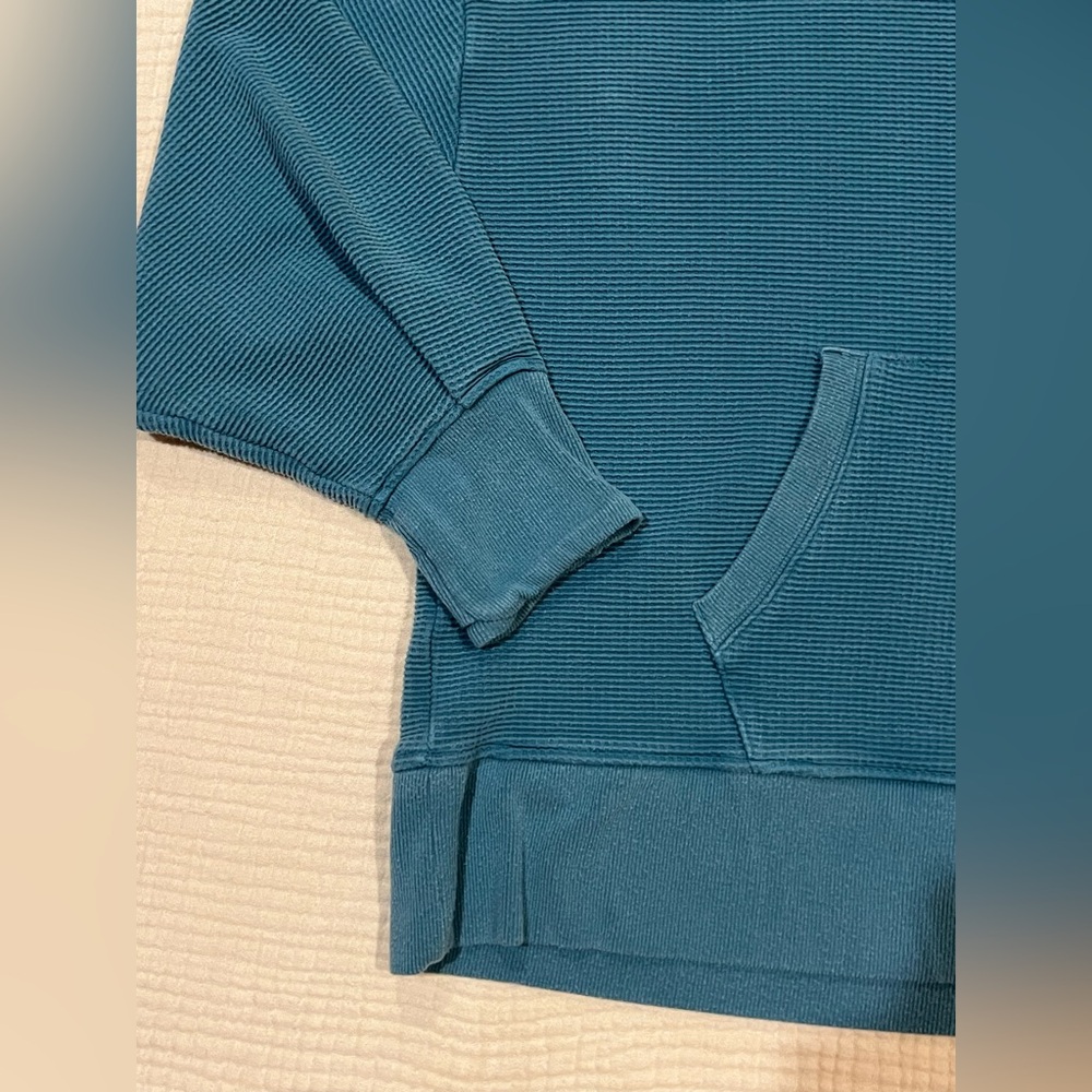 ATHLETA Plus Size Balance Waffle Hoodie Sweatshirt Size 1X - Picture 15 of 15